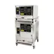 AccuTemp P3/P61201E060 DBL 9 Pan LP Gas Boilerless Connected Steamer, Double Stacked, Stand Mounted 1 image