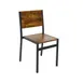 BFM Seating 102CVWR-SB Indoor Chester Chair with Vintage Walnut Relic Seat & Back 1 image
