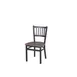 BFM Seating 2090CRCR-SB Indoor Troy Chair with Slat Back, Black 1 image