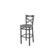 BFM Seating 2130BFHR-SB Akrin Criss Cross Back Barstool, Sand Black Finish, Steel Frame, Footrest 1 image