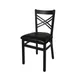 BFM Seating 2130C-SB GR2 Indoor Akrin Side Chair, Black 1 image