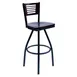 BFM Seating 2151S-SB GR4 Espy Swivel Barstool, Wood Back, Upholstered Seat, Sand Black Finish 1 image