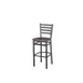 BFM Seating 2160BRCR-SB Lima Barstool, Ladder Back, Rustic Copper Relic Seat, Sand Black Steel Frame 1 image