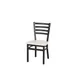 BFM Seating 2160CAWR-SB Indoor Lima Chair with Ladder Back, Black 1 image
