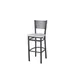 BFM Seating 2161BAWR-SB Polk Barstool, Perforated Metal Back, Antique Wash Relic Seat, Sand Black Steel Frame 1 image