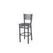 BFM Seating 2161BRCR-SB Polk Barstool, Perforated Back, Rustic Copper Relic Seat, Sand Black Steel Frame 1 image