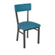 BFM Seating 4301CG3-SB Indoor Bristol Chair with Upholstered Seat & Back, Black 1 image