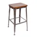 BFM Seating JS200BCOM-CL Lincoln Backless Barstool with Upholstered Seat and Footrest 1 image