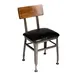 BFM Seating JS22CGR2-AACL Indoor Lincoln Side Chair with Wood Back and Upholstered Seat 1 image