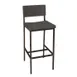 BFM Seating JS33BGR3-GRSB Memphis Barstool, Gray Ash Wood Back, Grade 3 Upholstered Seat, Steel Frame with Sand Black Finish 1 image