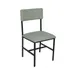 BFM Seating JS33CMCOM-COMSB Indoor Meghan Side Chair with Upholstered Back & Seat, Black 1 image