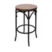 BFM Seating JS800BGR3-SB Henry Backless Barstool, Upholstered Seat, Sand Black Finish, Grade 3 UPH 1 image