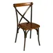 BFM Seating JS88CNTW-RU Indoor Henry Side Chair with Natural Ash Wood Back & Seat 1 image