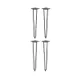 BFM Seating NV4L-SB Nv Table Leg Set, 28-1/2"H, 4-Piece Set, Dining Height 1 image