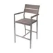 BFM Seating PH201BGRTK-SG Aluminum Seaside Barstool 1 image