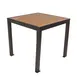 BFM Seating PH4L3232TKBL 32" X 32" Dining Height Outdoor Table 1 image