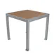 BFM Seating PH4L3232TKSV 32" X 32" Dining Height Outdoor Table 1 image