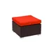 BFM Seating PH5106JV Aruba Ottoman, Outdoor/Indoor, Synthetic Wicker 1 image