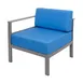 BFM Seating PH6101SG-R Belmar Outdoor Right Arm Section, Soft Gray Aluminum Frame, Frame Only 1 image