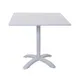 BFM Seating PHB2432WH-2626WH 24" X 32" Dining Height Outdoor Table 1 image