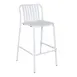 BFM Seating PHKWBS-WH Aluminum Key West Stacking Bar Stool 1 image