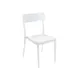 BFM Seating PHVSCWH Maui Stacking Side Chair, White Powder Coat Aluminum 1 image