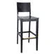 BFM Seating ZWB305BL GR4 Dover Barstool, European Beechwood, Upholstered Seat, Black Stain Finish, Grade 4 Upholstery 1 image