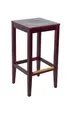 BFM Seating ZWB680DM W Stockton Backless Barstool, Wood Seat, Footrest, Mahogany Finish 1 image