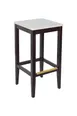 BFM Seating ZWB680DW R Stockton Backless Barstool, Relic Seat, Footrest, Walnut Frame, Armless, Legs Base 1 image
