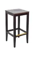 BFM Seating ZWB680DW W Stockton Backless Barstool, Wood Seat, Footrest, Walnut Finish 1 image