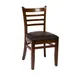 BFM Seating ZWC101DW GR4 Indoor Berkeley Side Chair with Ladder Back 1 image
