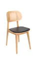 BFM Seating ZWC22DWX-G2 Indoor Emma Chair with Upholstered Seat 1 image