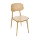 BFM Seating ZWC22NT GR3 Indoor Emma Side Chair with Upholstered Seat 1 image