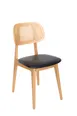BFM Seating ZWC22NTX-G2 Indoor Emma Chair with Upholstered Seat 1 image