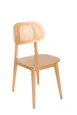 BFM Seating ZWC22NTX-NT Indoor Emma Chair with Veneer Seat 1 image