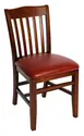 BFM Seating ZWC303DW GR4 Indoor Columbia Side Chair with Upholstered Seat 1 image