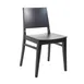 BFM Seating ZWC305BL GR3 Indoor Dover Side Chair with Upholstered Seat, Black 1 image