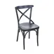 BFM Seating ZWC88-BW GR3 Indoor Sofia Side Chair with Wood Back and Upholstered Seat 1 image