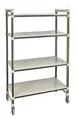 Cambro EMT183680S4480 Camshelving Elements XTRA 18x36x80 4-Tier Track Shelving System, 900 lbs, Speckled Gray 1 image