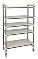Cambro EMT185480S5480 Camshelving Elements XTRA 18D x 54L x 80H 4-Tier Track Shelving System, 900 lbs, Speckled Gray 1 image