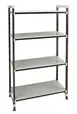 Cambro EST184881S4480 Camshelving Elements XTRA 18x48 81H 2400 lbs 4-Tier Track Shelving System 1 image