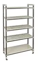 Cambro EST243681VS5480 Camshelving Elements XTRA 24"D x 81"H 2400 lbs 4-Tier Track Shelving System 1 image