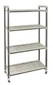 Cambro EST245481V4480 Camshelving Elements XTRA 24"D x 54"L x 81"H 2400 lbs 4-Tier Track Shelving System 1 image