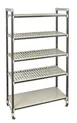 Cambro EST246081VS5480 Camshelving Elements XTRA 24"D x 60"L x 81"H 2400 lbs 4-Tier Track Shelving System 1 image