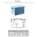Dormont GI-300-K Watts Grease Interceptor, 6" Inlet/Outlet - 600 lbs Grease Capacity / 300 GPM 2 image