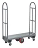 Hubert 122774 CenPro U-Boat Utility Cart, 2000 lb. 24"W x 48"L x 61"H, Diamond-Plated 1 image