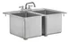 Hubert 190574 Drop-In Sink 1 image