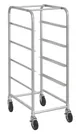 Hubert 200967 Kratos 32L-135 Mobile Lug Rack, 4-6 Lug Capacity, 19x26, 52.75H, Aluminum 1 image