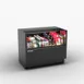 Hussmann FS-OB-1017-35A Open Air Merchandiser, 36.25"L x 24.13"D x 32.5"H, Black, R290, 3500K LED 1 image
