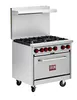 Iron Range IR-6B 36" Gas Restaurant Range w/ (6) Open Burners, (1) Standard Oven 180.000 BTU 2 image